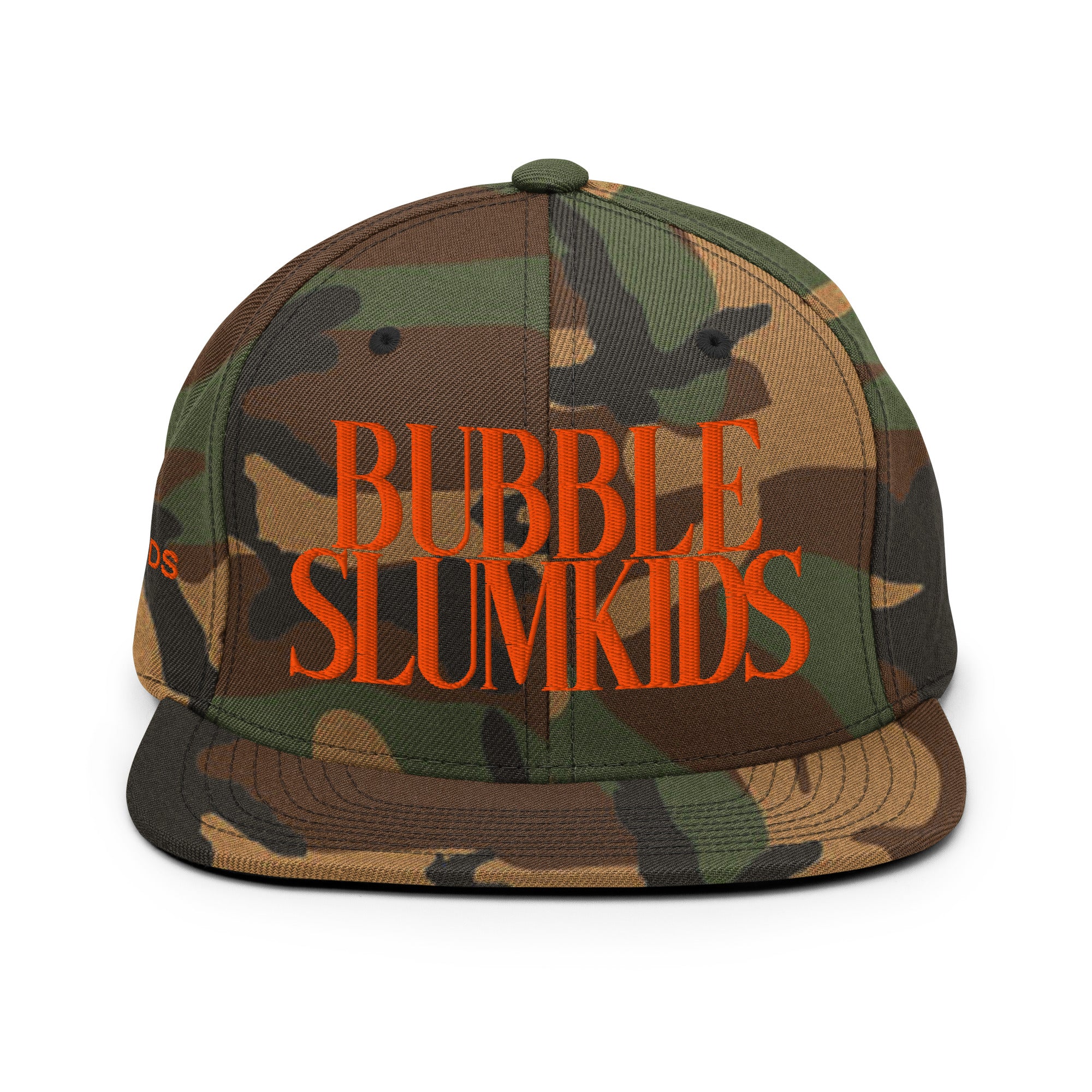 Bubble Slum Kids Camo Snapback Hat